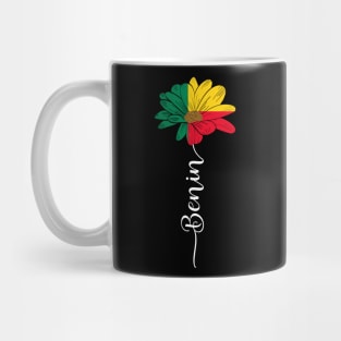 Vintage Benin Sunflower Flag Benin Lover Mug